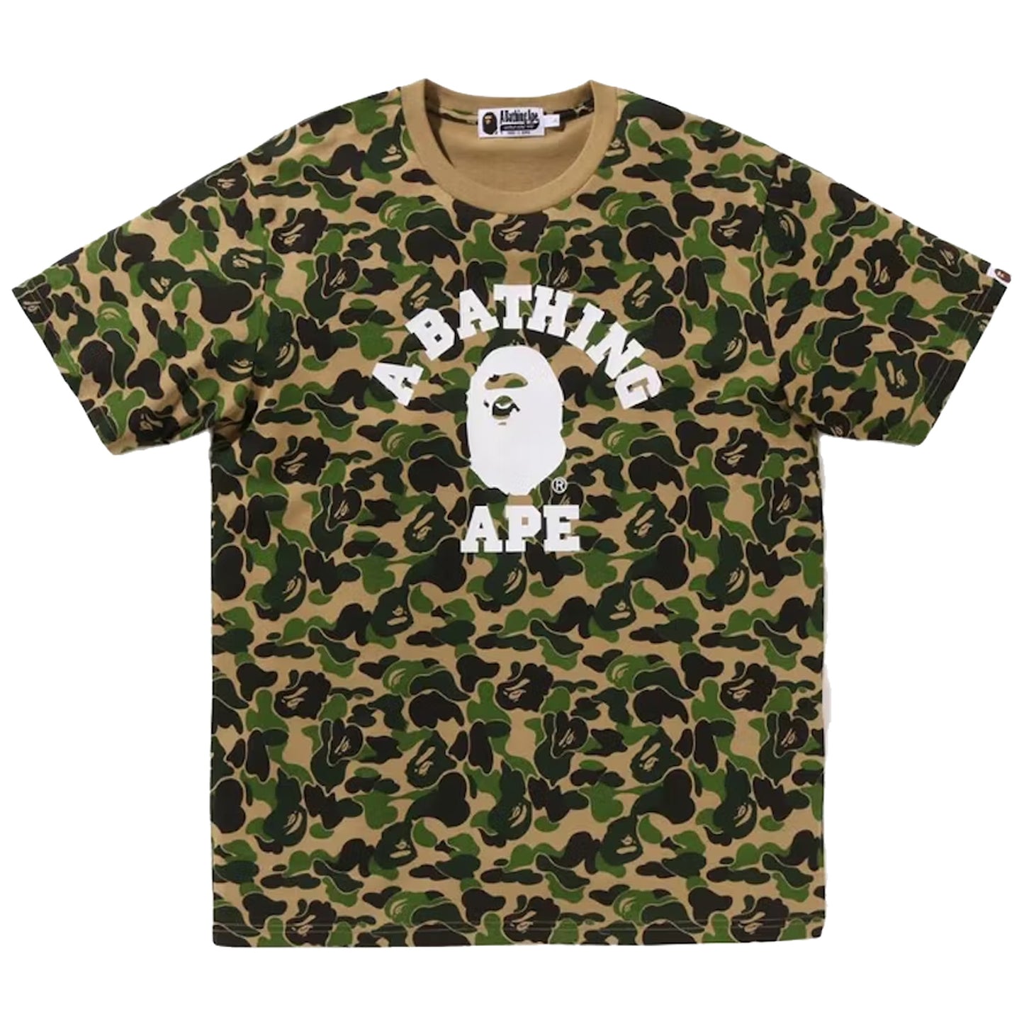 Bape ABC Camo College T-Shirt Green