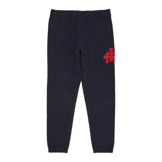 Chrome Hearts Triple Cross Sweatpants Navy/Red