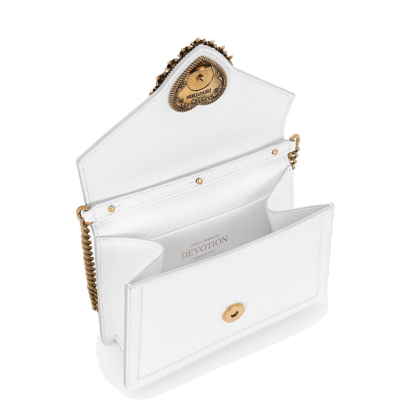 Dolce & Gabbana White Small Devotion Bag