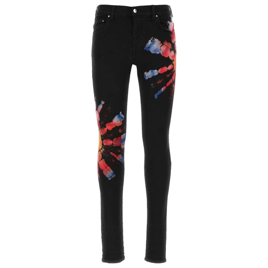 Amiri Tie Dye Reverse MA Black Jeans