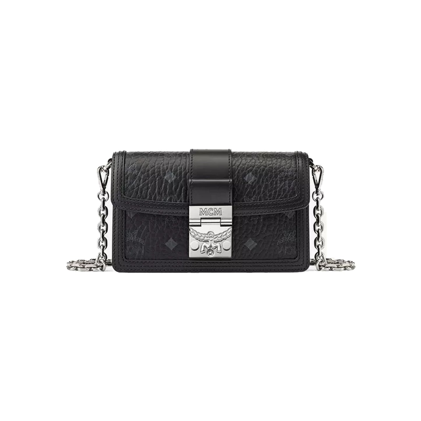 MCM Vistos Tracy Crossbody Bag Black