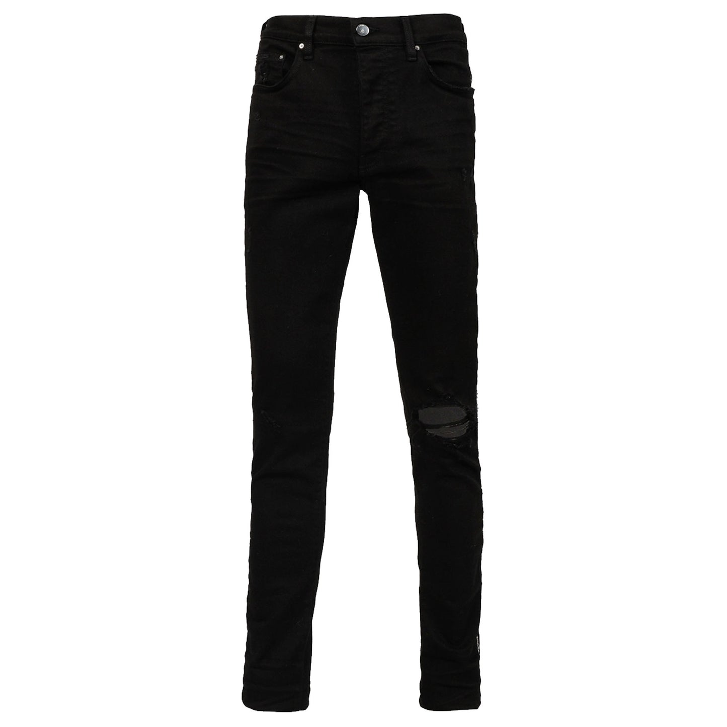 Amiri Crystal Track Jeans Black