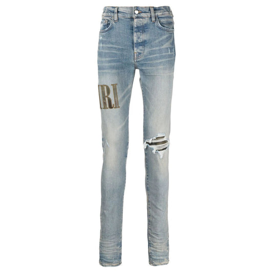 Amiri Core Appliqué Jean Clay Indigo