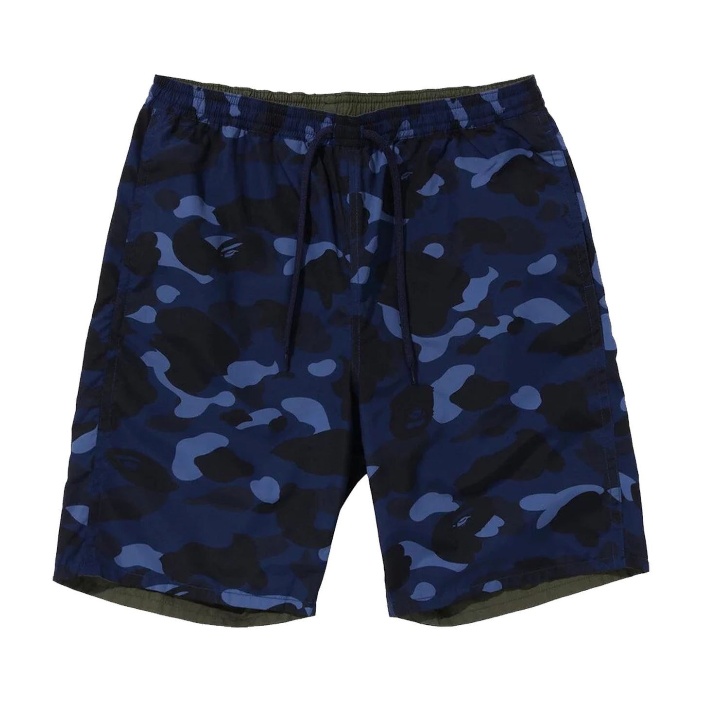 Bape Navy Camo Shark Reversible Shorts