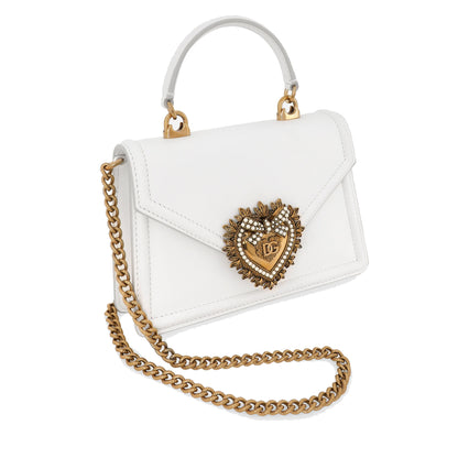 Dolce & Gabbana White Small Devotion Bag