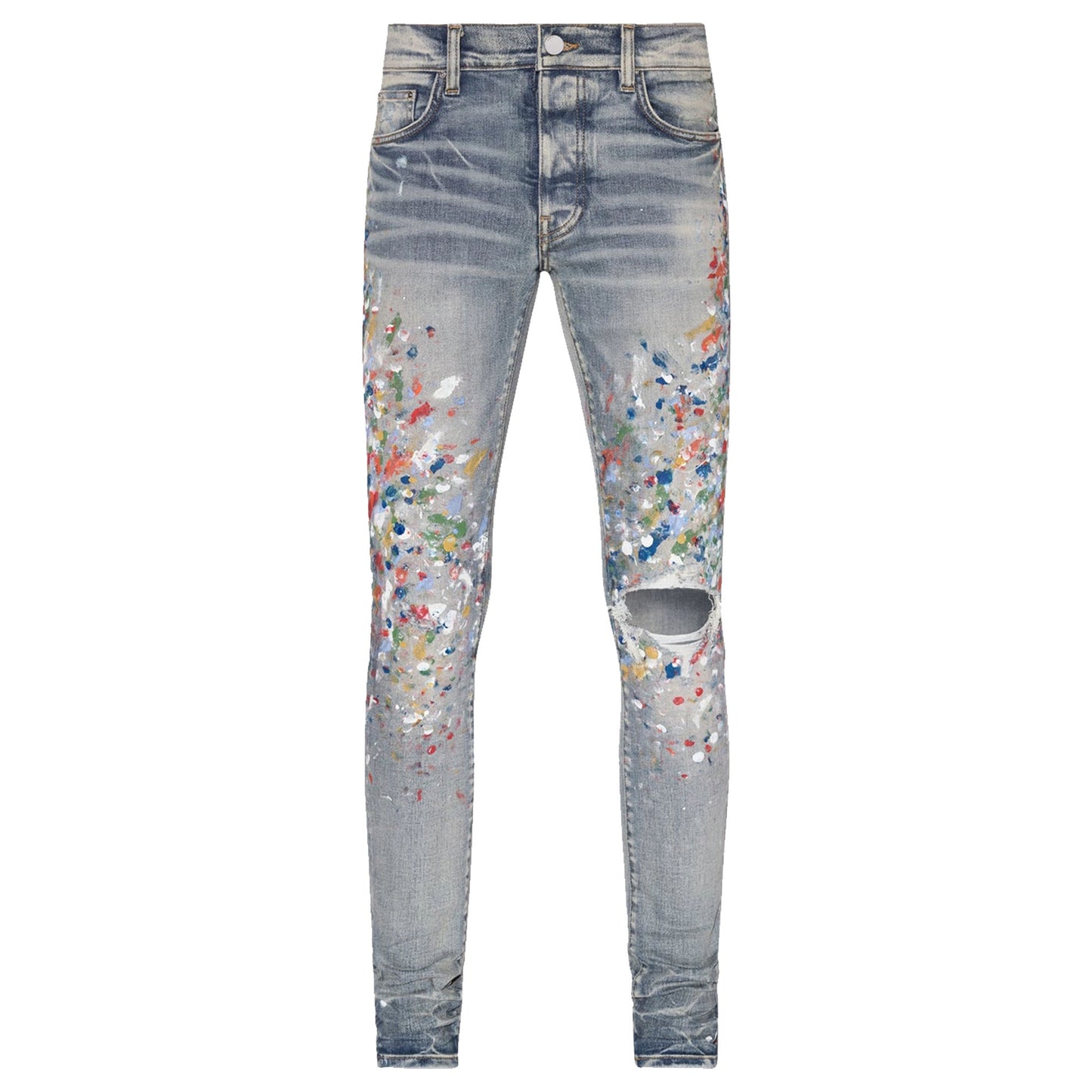 Amiri Painter Jean Clay Indigo Multicolor