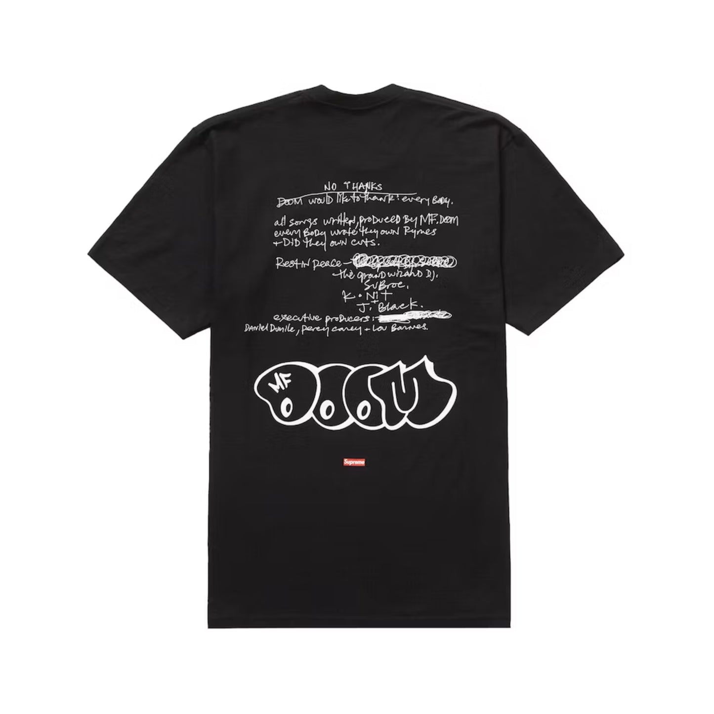 Supreme MF DOOM Tee Black