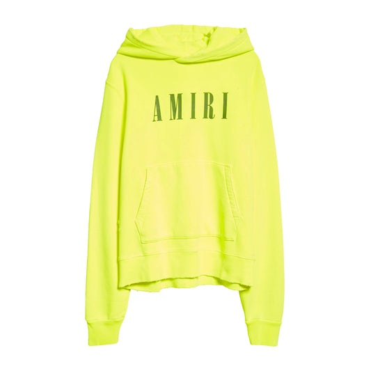 Amiri Core Logo Print Pullover Hoodie In Yellow