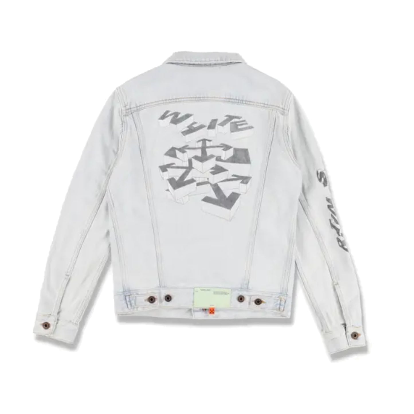 Off-White Blue Denim 3D Pencil Jacket