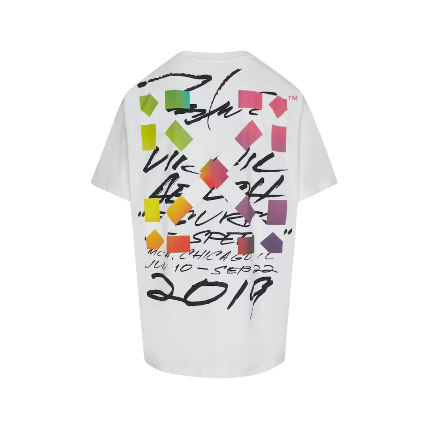 Off-White x Futura Oversized Fit Alien T-Shirt White/Multicolor