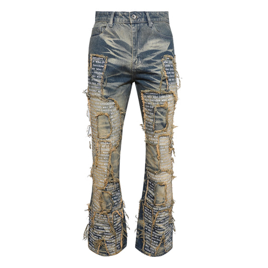 Who Decides War Overlay Jeans Blue