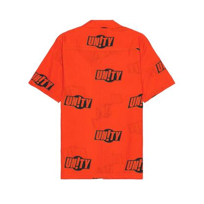 Ksubi Orange 'Unity' Sign Resort Shirt