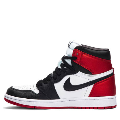 Jordan 1 Retro High Satin Black Toe (W)