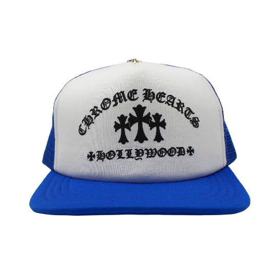 Chrome Hearts King Taco Trucker Hat Blue/White