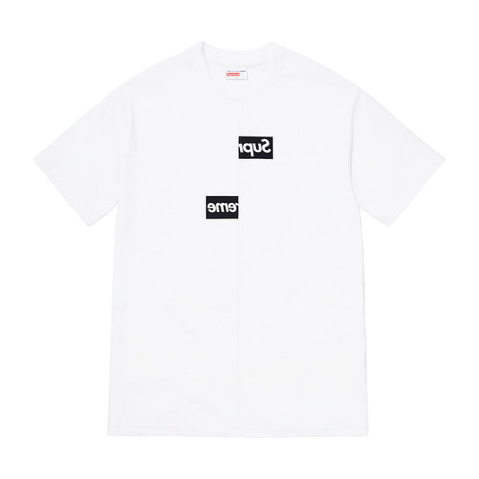 Supreme Comme des Garcons SHIRT Split Box Logo Tee White