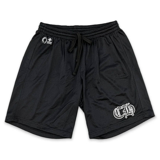 Chrome Hearts Sports Mesh Varsity Shorts Black