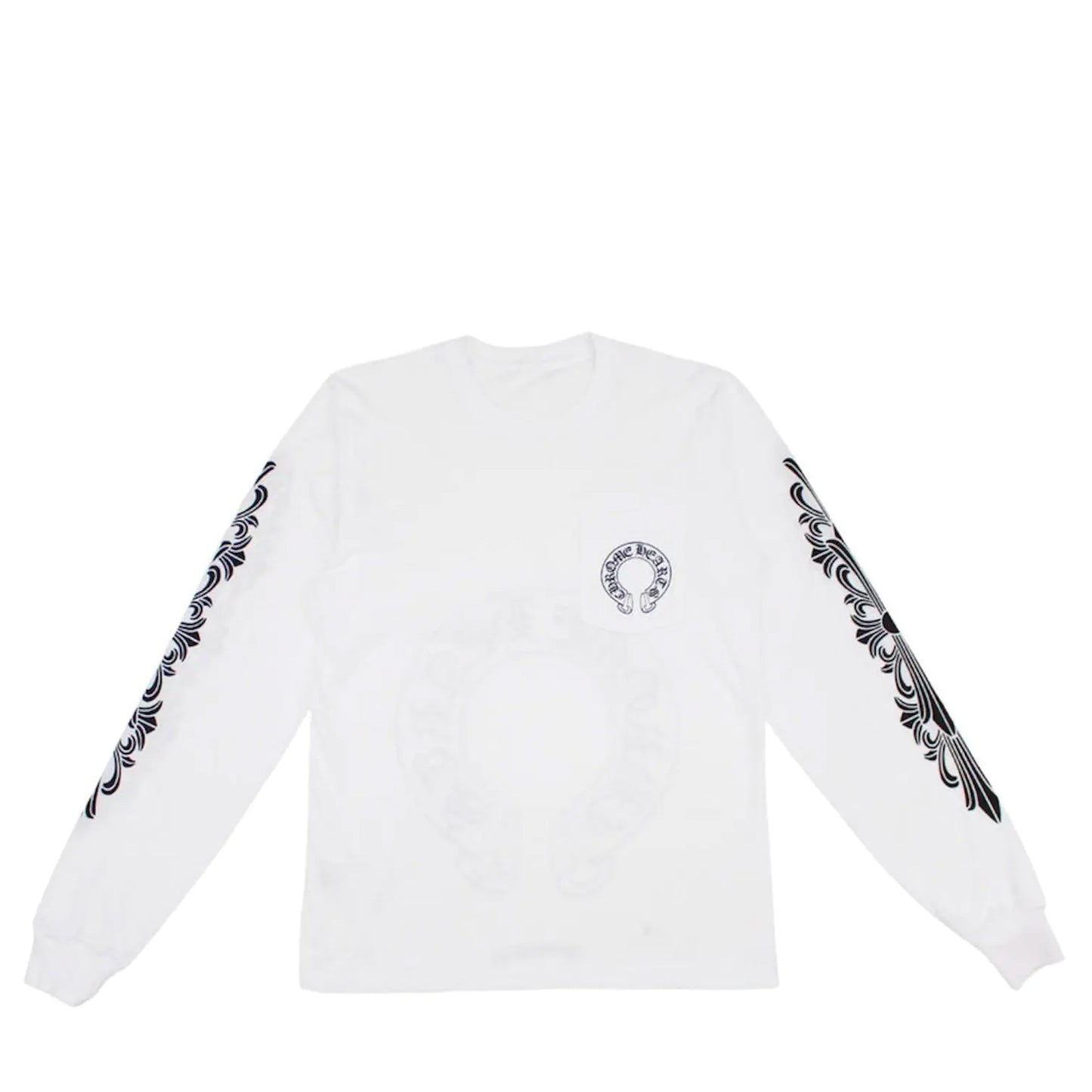 Chrome Hearts Floral Horseshoe L/S T-Shirt White