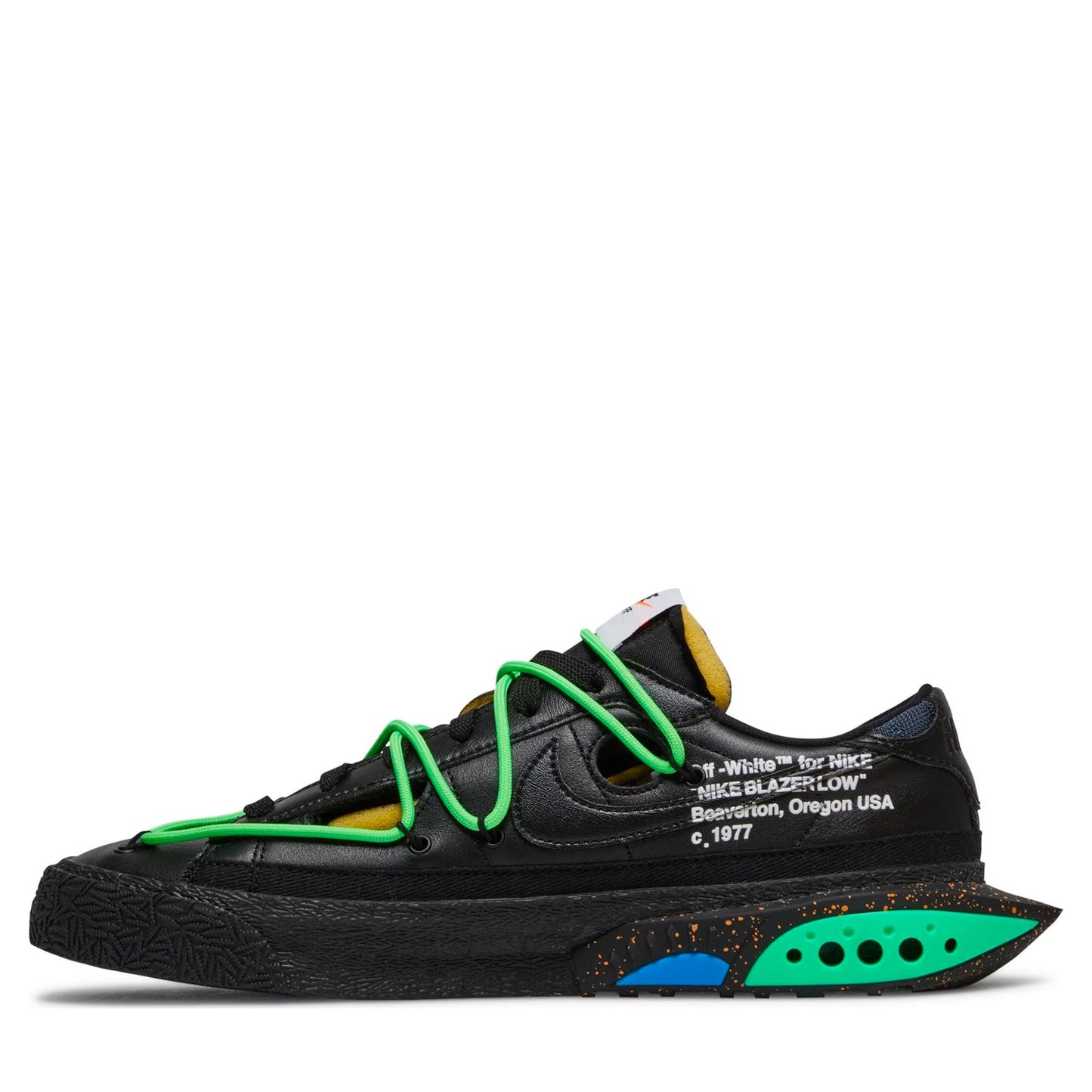 Nike Blazer Low Off-White Black Electro Green