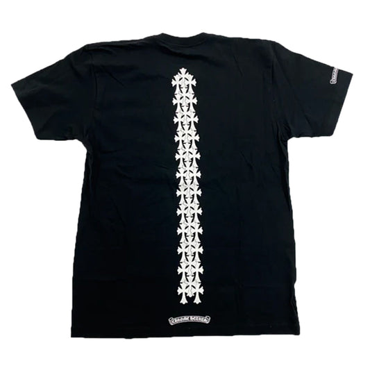 Chrome Hearts Cemetery Cross Tire Tracks T-Shirt Black