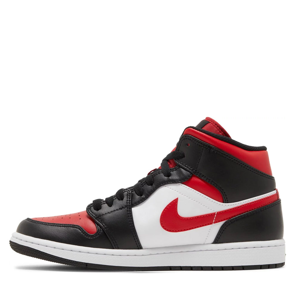 Jordan 1 Mid White Black Red (2022)