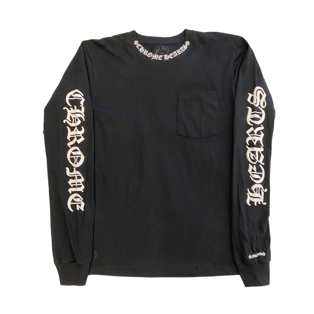 Chrome Hearts Neck Logo L/S T-shirt Black