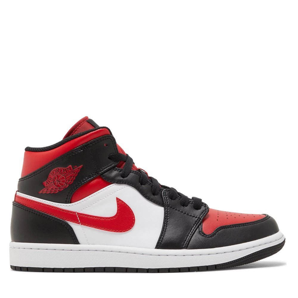 Jordan 1 Mid White Black Red (2022)