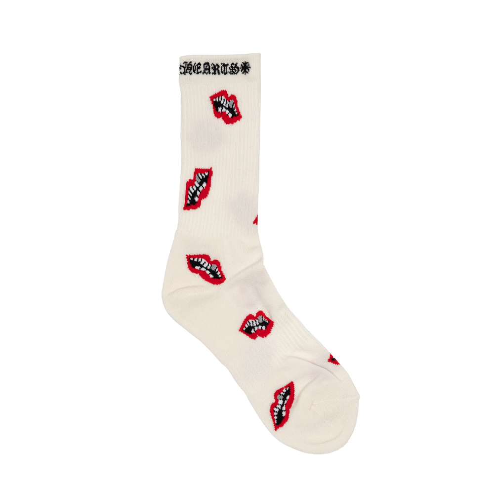 Chrome Hearts Chomper Socks White