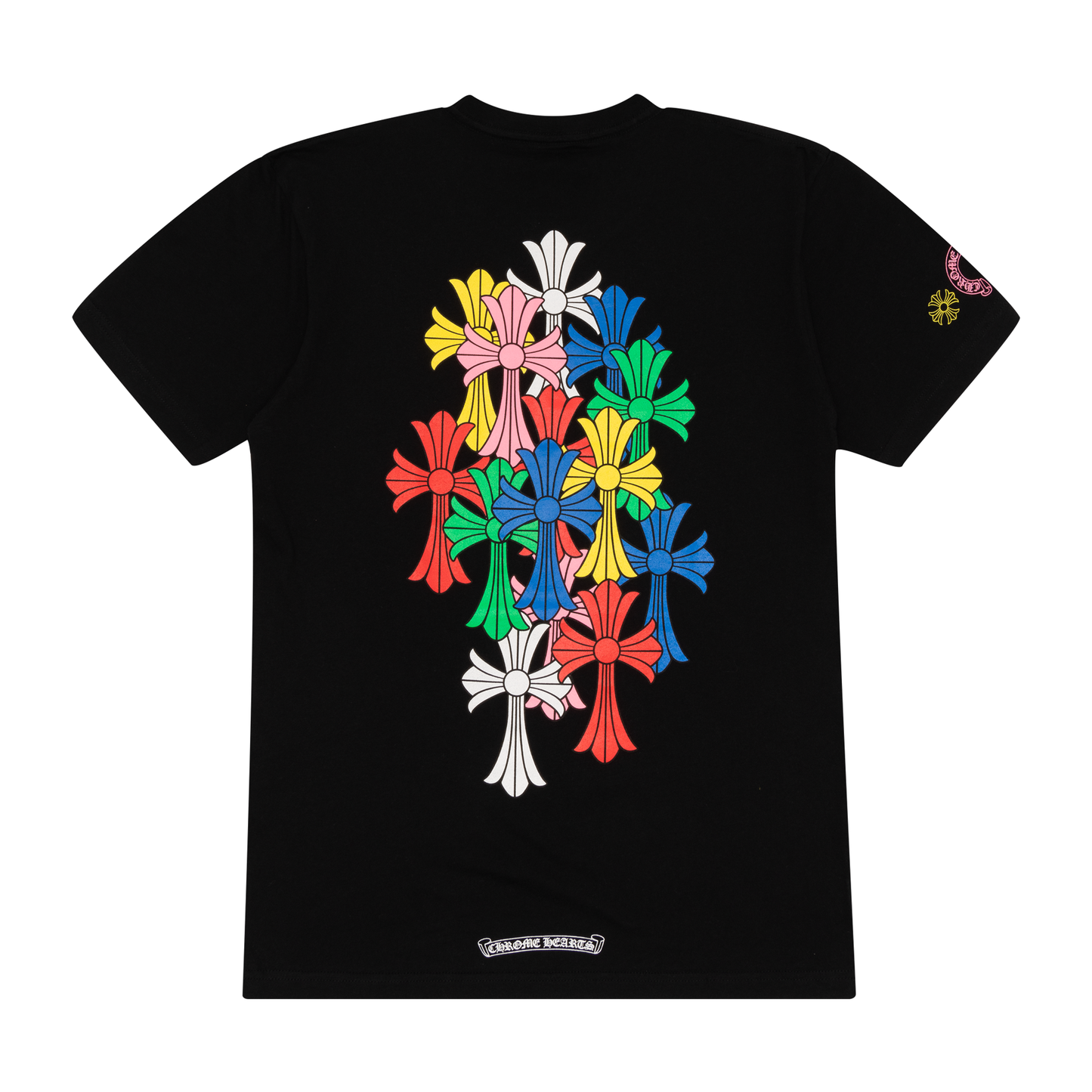 Chrome Hearts Multi Color Cross Cemetery T-Shirt Black