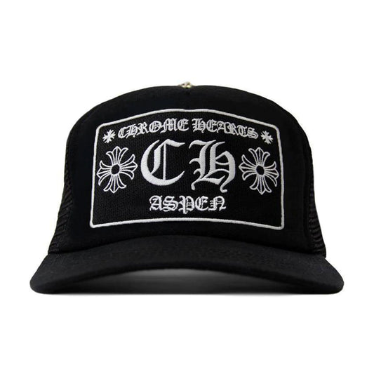 Chrome Hearts CH Aspen Exclusive Trucker Hat Black