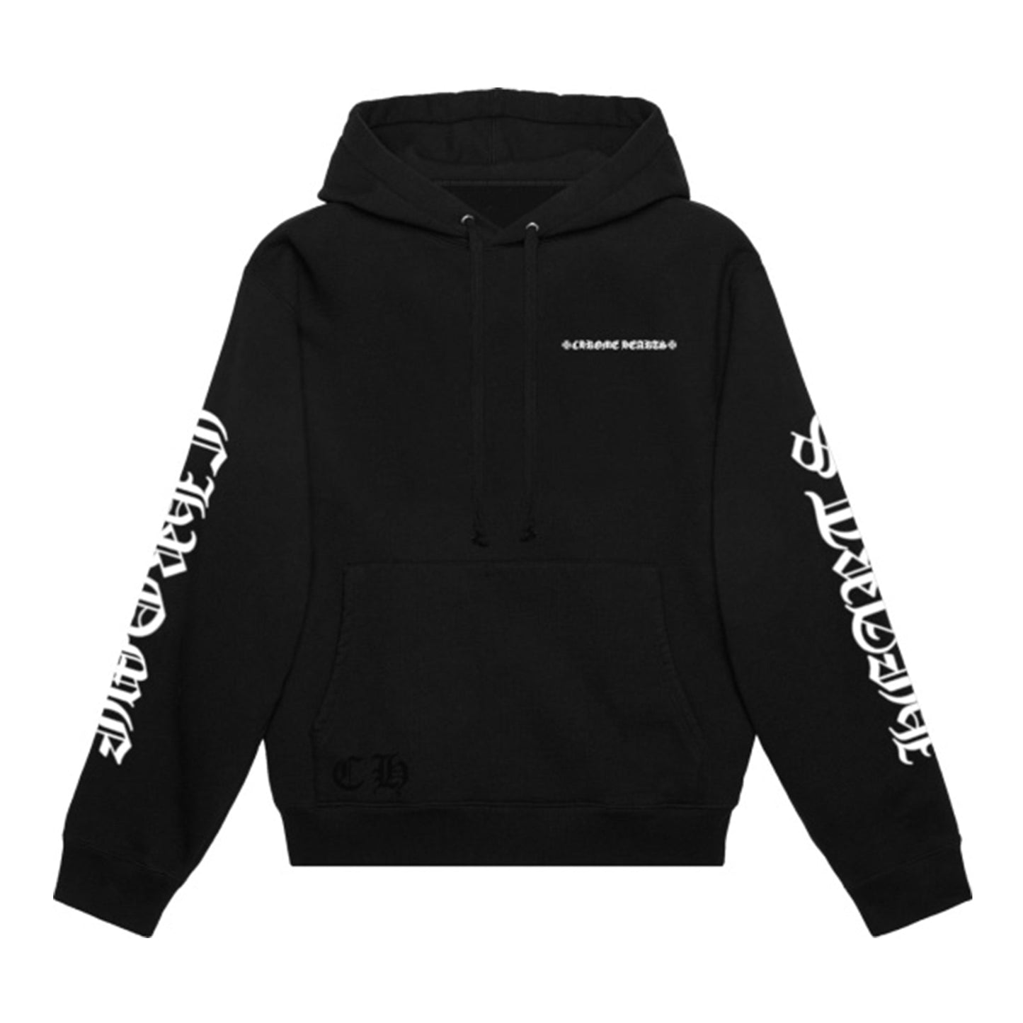 Chrome Hearts Cemetery Cross Tire Tracks Hoodie Black