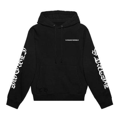 Chrome Hearts Cemetery Cross Tire Tracks Hoodie Black