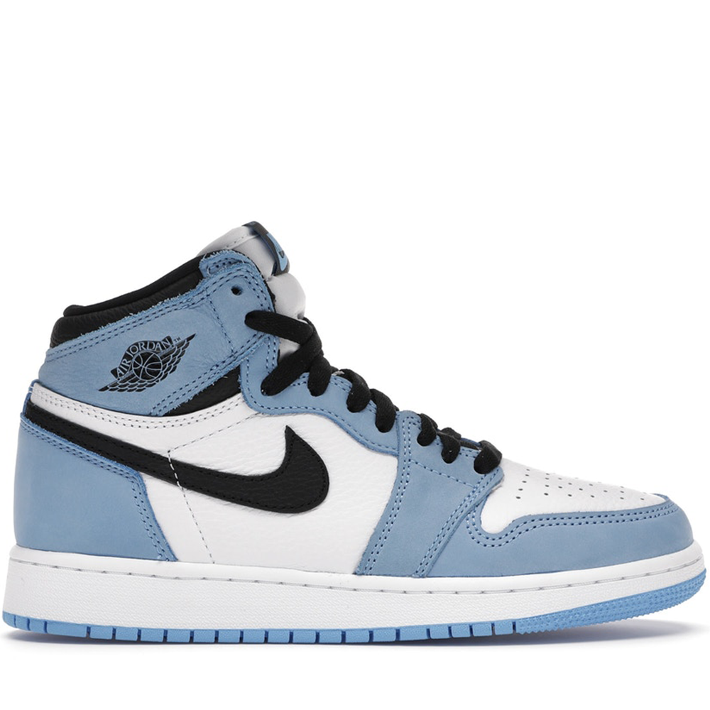 Jordan 1 Retro High White University Blue Black (GS)