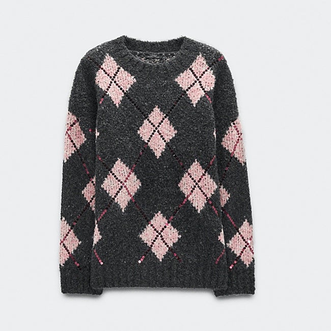 Jersey con rombos de Parfois (39,99 euros)