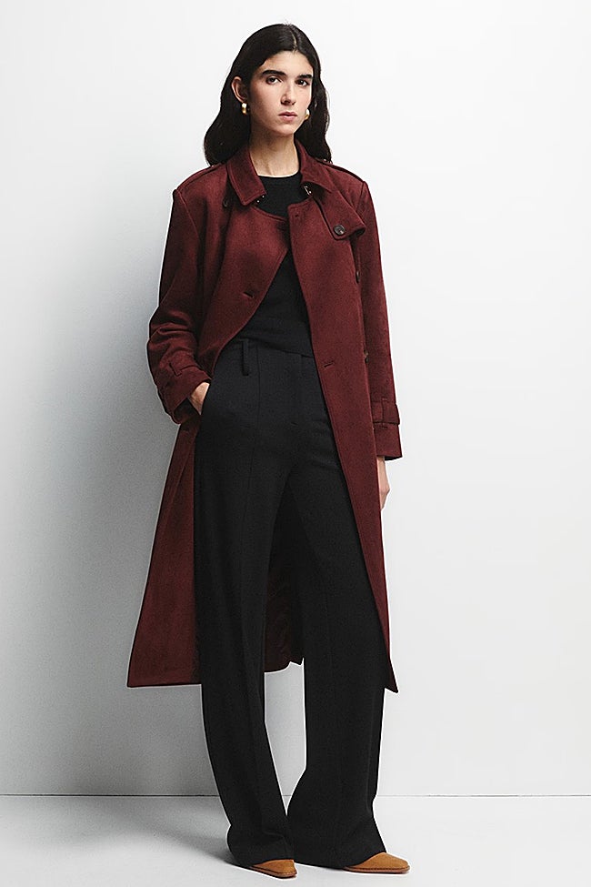 Trench efecto ante de Sfera (79,99 euros)