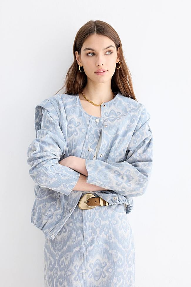 Chaqueta desmontable estampada de Bimani.