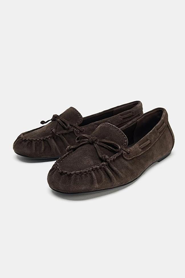 Mocasines de serraje de Zara