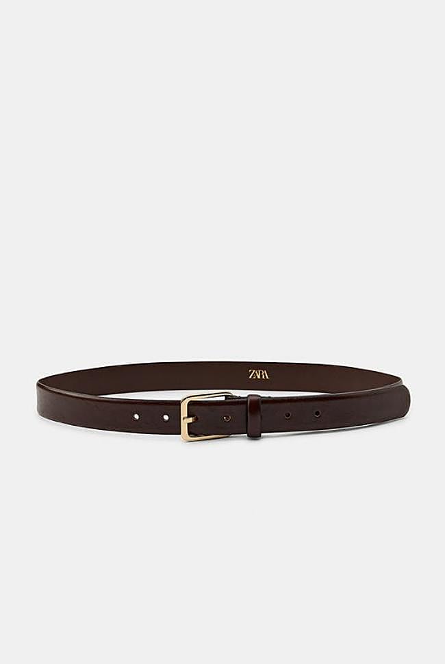 Cinturón de piel de Zara