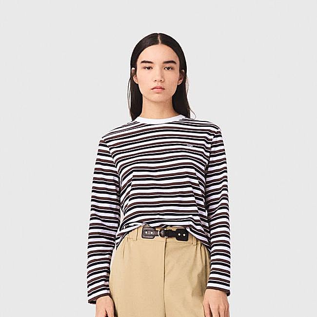 Maje striped T-shirt, 215 euros.