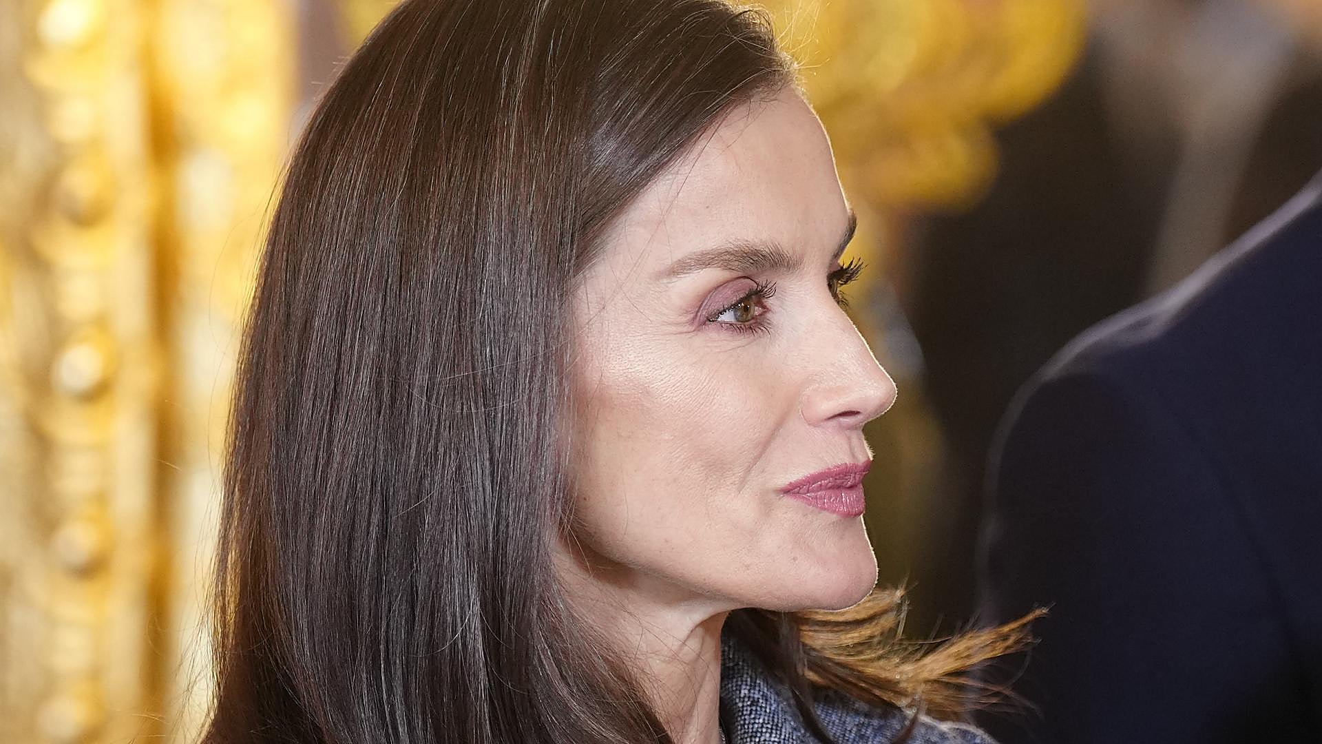 Queen Letizia Rewears Felipe Varela: Two-Piece Floral Embroidered Dress for Spring