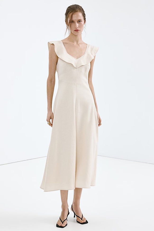 Vestido midi de Mango (49,99 euros)