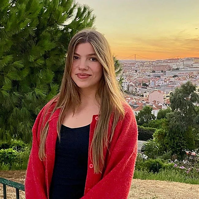 La infanta Sofía en Lisboa.