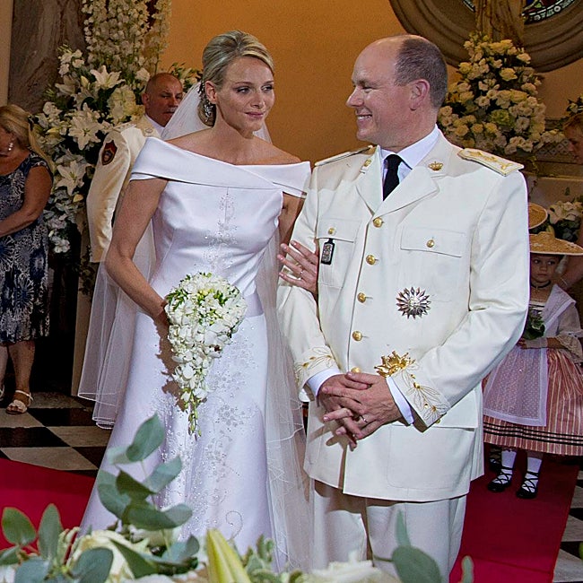 Albert and Charlene of Monaco on their wedding day.
