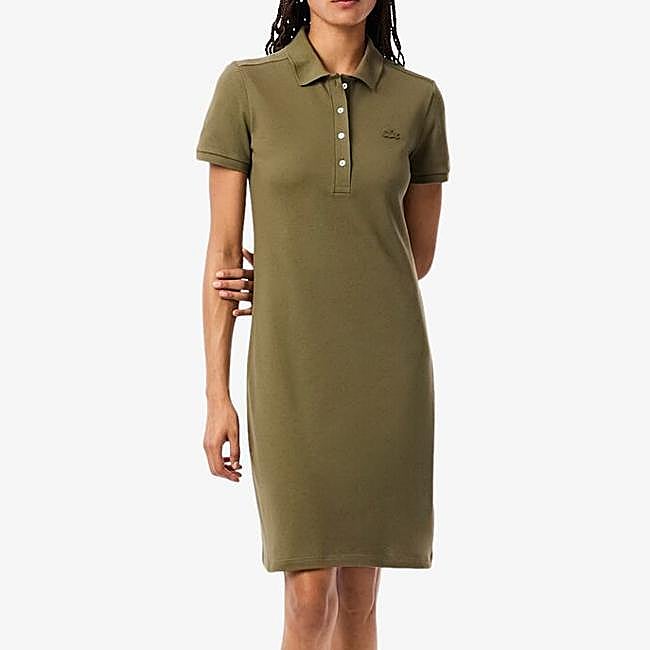 Vestido tipo polo ajustado de Lacoste, 155 euros.