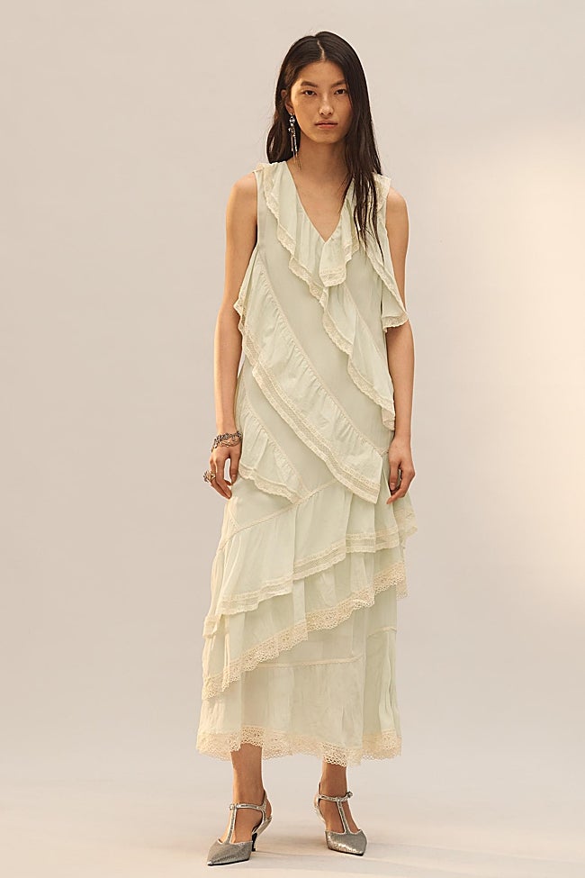 Vestido verde de Zara (129 euros)