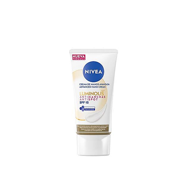 Crema de manos Luminous Antimanchas de Nivea.