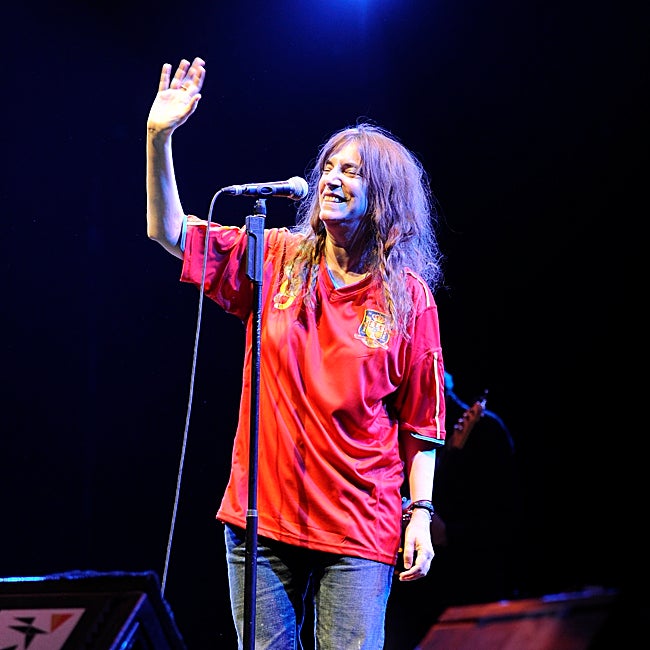 Patti Smith, during a concert in Madrid.