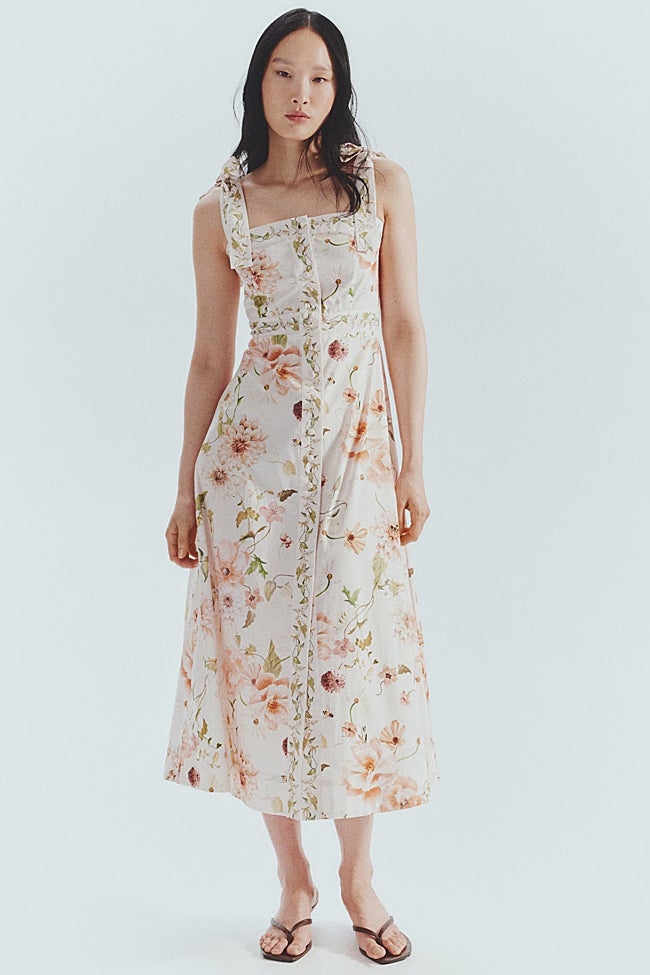 Vestido estampado de H&M (44,99 euros)