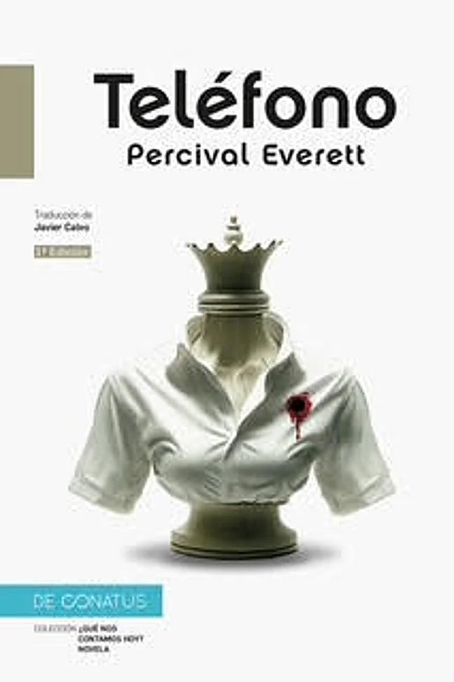 Cover of Phone, Percival Everett's new fiction novel in Spain.