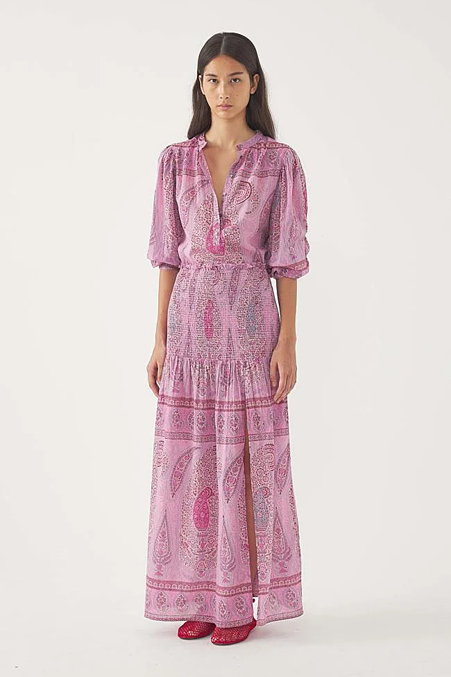 Falda con estampado paisley de Antik Batik.