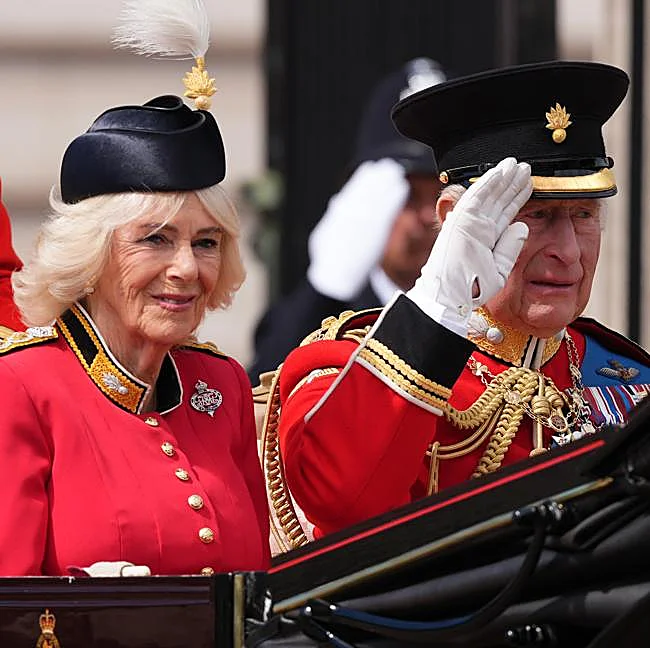 Los reyes Carlos y Camilla en el Trooping the Colour 2026